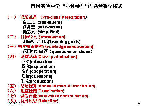 皇家royal1688“主体参与”课堂教学模式